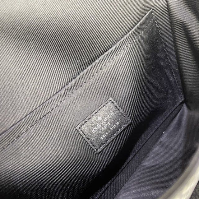 lv新款包包 路易威登Studio郵差包 Damier Graphite 3 帆布 lv傳奇格紋肩背包  ydh3981